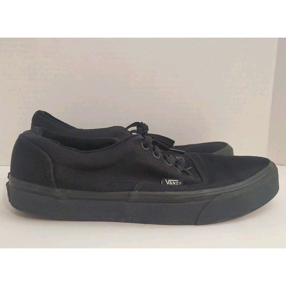 Vans Mens Old School 721365 Black Low-Top Lace-Up Sneaker Shoes Size 8.5